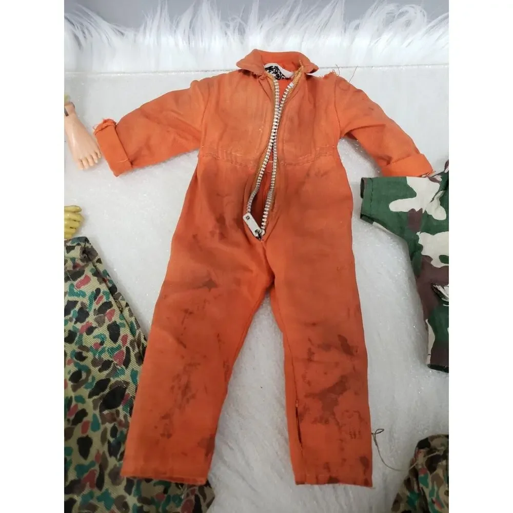 READ 1964 GI JOE MIKE POWERS ATOMIC MAN Action Figure Jumpsuit Camouflage Poncho